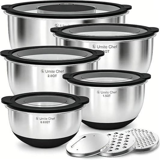 Mixing Bowls with Lids Set by UmiteChef