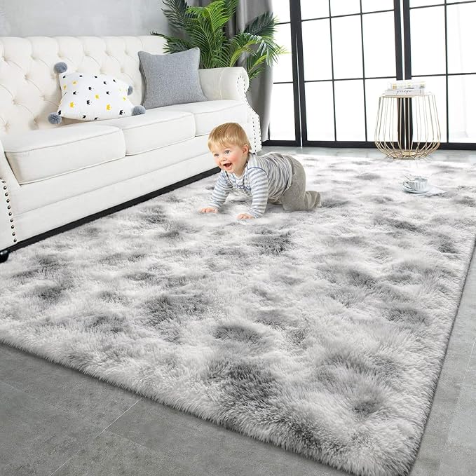 TWINNIS Super Soft Shaggy Rugs Fluffy Carpets 7x10 Feet, Indoor Modern Plush by TWINNIS