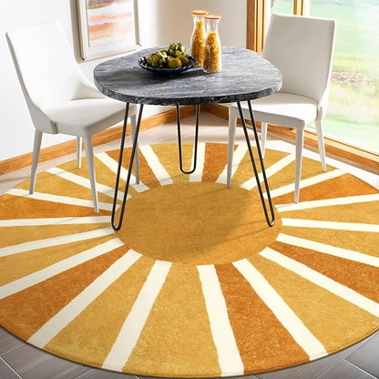 Lahome Round Rugs 8Ft for Living Room, Soft Non-Slip Untra-Thin Boho Round - Image 7