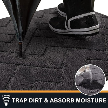 PURRUGS Dirt Trapping Door Mat 24" x 84", Non-Slip Machine Washable Entry Rug - Image 5