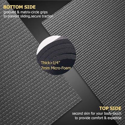 GXMMAT Large Yoga Mat 6'x4'/6'x6'/7'x5', Extra Thick Workout Mats - Image 4