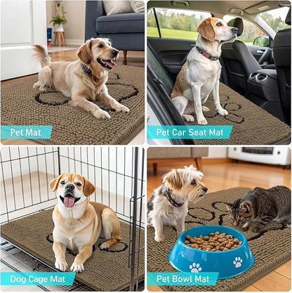 OLANLY Dog Door Mat for Muddy Paws 30x20, Paw Print Design, Absorbs Moisture - Image 7