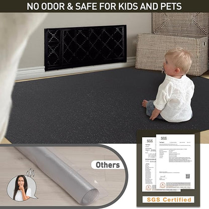 Area Floor Mat for Home, Spill Resistant Hard Floor Protector Cover for Mud Room - Image 5