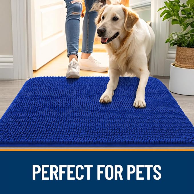 OLANLY Dog Door Mat for Muddy Paws 59x35, Absorbs Moisture and Dirt, Absorbent - Image 6