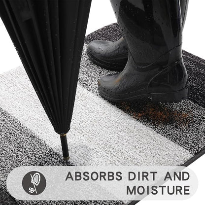 Kitinjoy Indoor Outdoor Door Mat, 47x20 Non-Slip Absorbent Dirt Trapper - Image 2