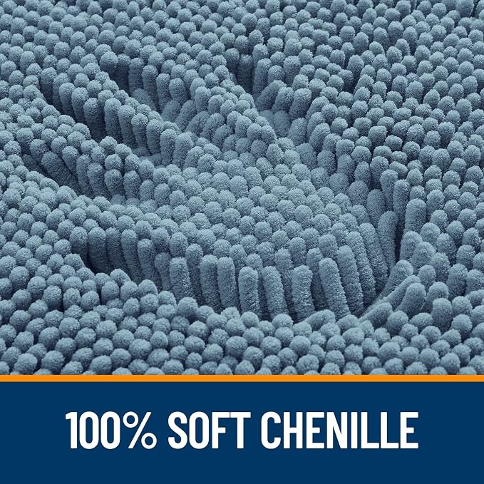 OLANLY Large Bathroom Rugs 40x24, Extra Soft Absorbent Chenille Bath Rugs - Image 3