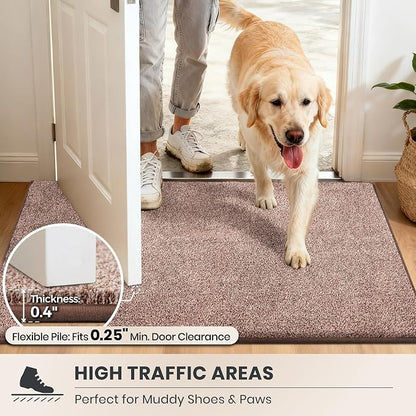 PURRUGS Dirt Trapping Door Mat 24" x 59", Non-Slip Machine Washable Entryway Rug - Image 6