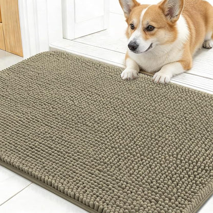 OLANLY Dog Door Mat for Muddy Paws 24x16, Absorbs Moisture and Dirt, Absorbent by OLANLY