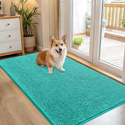 OLANLY Dog Door Mat for Muddy Paws 54x32, Absorbs Moisture and Dirt, Absorbent by OLANLY