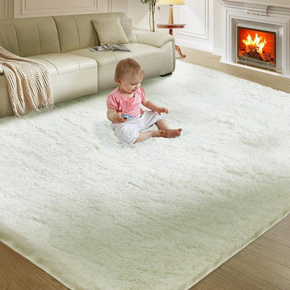 Ultra Soft Rug for Living Room, 6X9 Fluffy Shag Area Rug for Bedroom, Modern - Image 9
