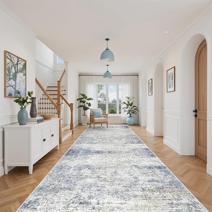 4x10 Runner Rug, Washable Hallway Rug - Image 5