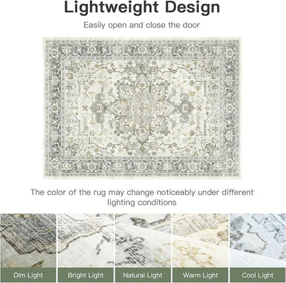 Lofus 9x12 Area Rugs for Living Room, Machine Washable Non-Slip Area Rug - Image 5