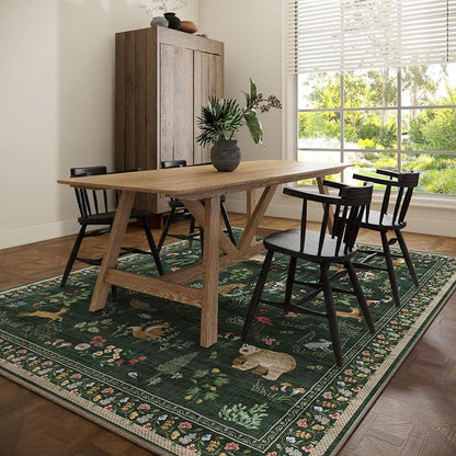 Machine Washable Rug for Living Room: 9x12 Area Rugs for Bedroom Stain - Image 6