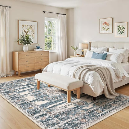 Washable 9x12 Area Rug for Living Room & Dining Room - Image 6