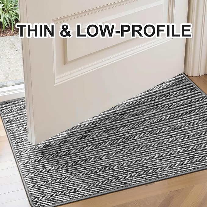 Ultra Thin Door Mat Indoor Entrance 24"x36", Low-Profile Indoor Door Mat - Image 5