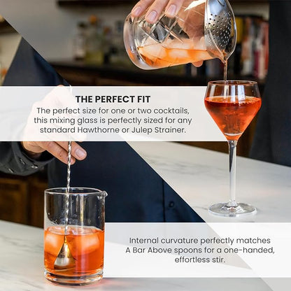 A Bar Above Cocktail Mixing Glass, Diamond Cut Stirring Pitcher, 18 Oz - Image 4