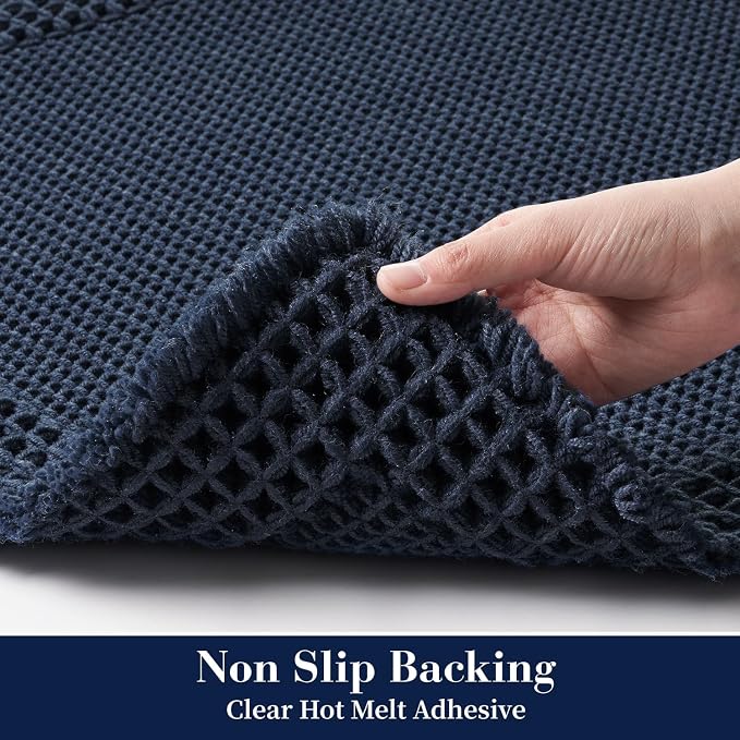 RESARE Waffle Bath Mat for Bathroom, Super Absorbent Bathroom Rugs Non Slip - Image 4