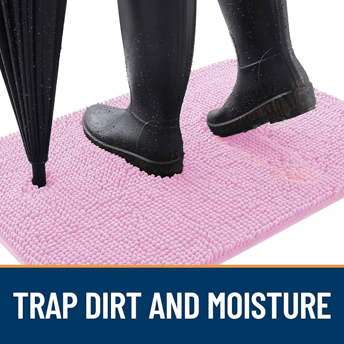 OLANLY Dog Door Mat for Muddy Paws 44x32, Absorbs Moisture and Dirt, Absorbent - Image 2