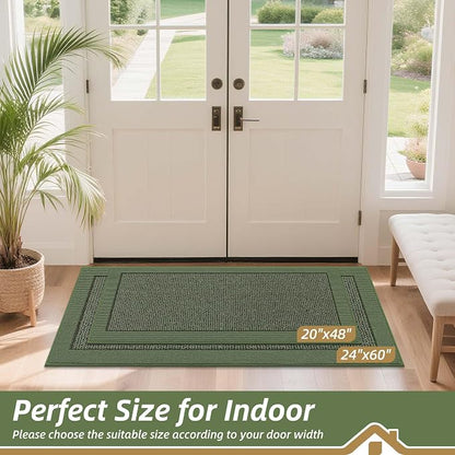 BEQHAUSE Indoor Door Mat 24" x 60", Dirt Trapper Door Mats Non-Slip Entryway - Image 2