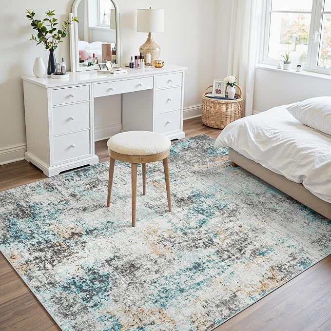 Area Rugs 5x7 Living Room: Large Soft Washable Rug Modern Abstract Anti-Skid - Image 6