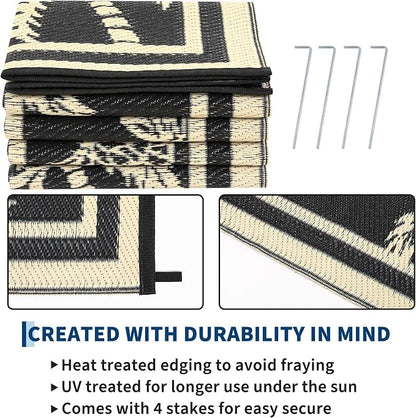 Garvee Outdoor Rug 9x12 Waterproof - Image 4