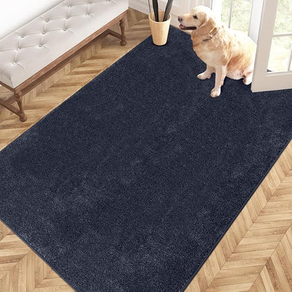 PURRUGS Easy Care Area Rug 4ft x 6ft, Non-Slip Machine Washable Entryway Rug by PURRUGS