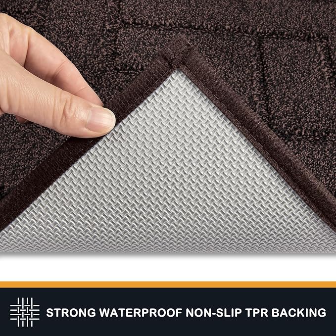 PURRUGS Dirt Trapping Door Mat 34" x 59", Non-Slip Machine Washable Entry Rug - Image 4