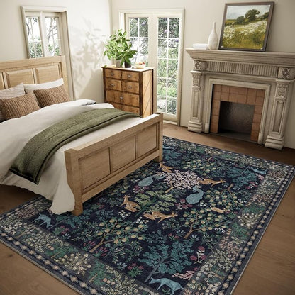 6x9 Area Rugs for Living Room: Washable Bedroom Rug Stain Resistant Non Slip - Image 2