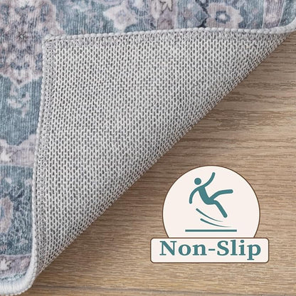 SERISSA Area Rug 4x6 Boho Rugs for Bedroom, Washable Non-Slip Living Room Rugs - Image 3