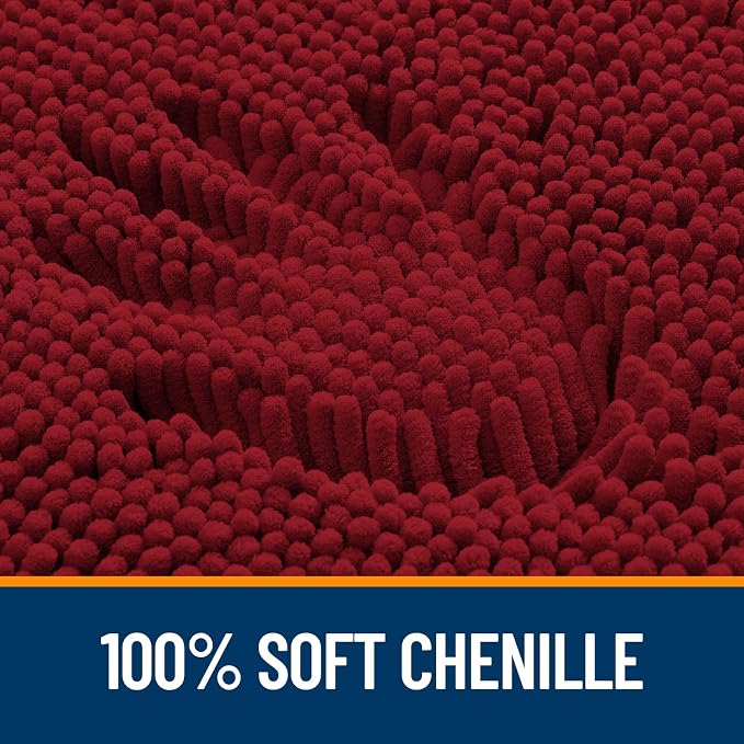 OLANLY Toilet Rugs U-Shaped 24x20, Extra Soft Absorbent Chenille Contour - Image 3