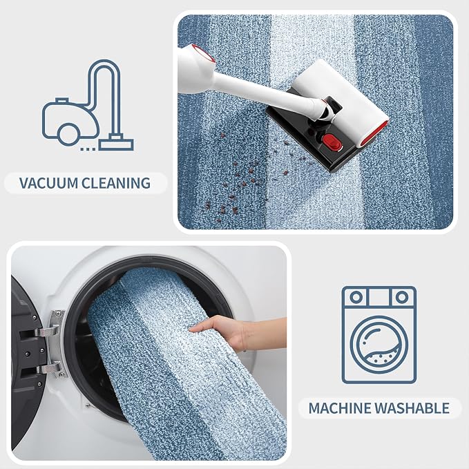 Kitinjoy Indoor Outdoor Door Mat, 34x21 Non-Slip Absorbent Dirt Trapper - Image 4