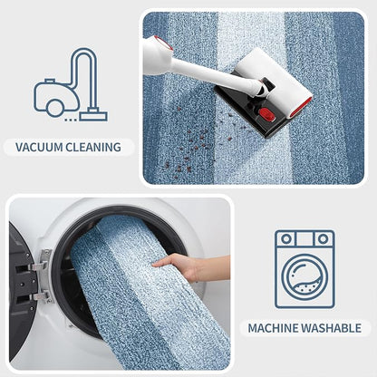 Kitinjoy Indoor Outdoor Door Mat, 34x21 Non-Slip Absorbent Dirt Trapper - Image 4
