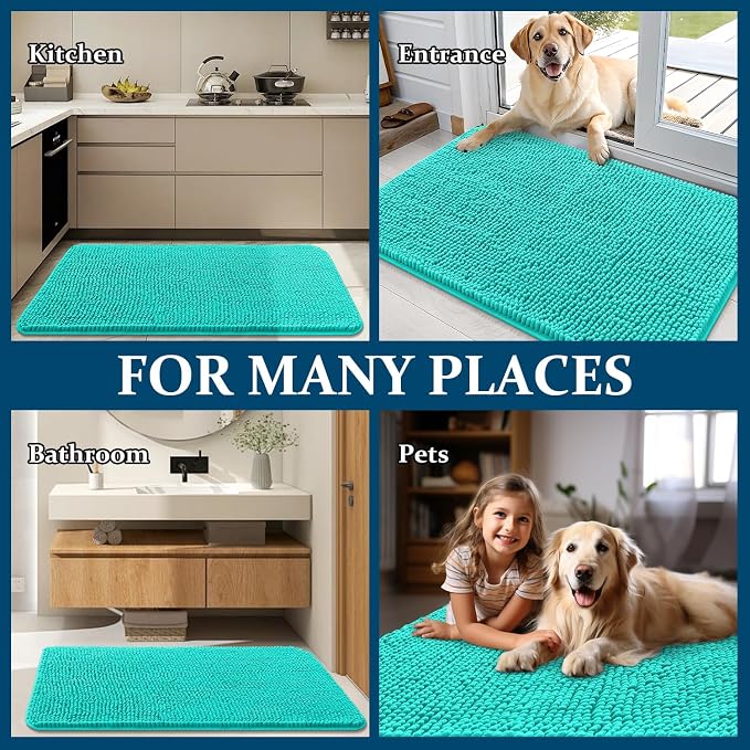 OLANLY Dog Door Mat for Muddy Paws 24x16, Absorbs Moisture and Dirt, Absorbent - Image 8