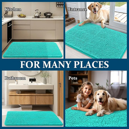 OLANLY Dog Door Mat for Muddy Paws 24x16, Absorbs Moisture and Dirt, Absorbent - Image 8