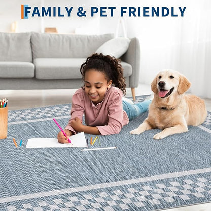 GarveeHome Modern Bordered 8x10 Area Rugs - Image 3