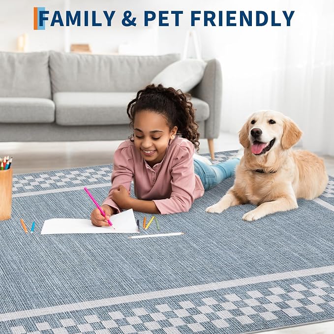 Rug Runners for Hallways 2x8 Washable Kitchen Runner Rug Non Slip Low Pile - Image 3