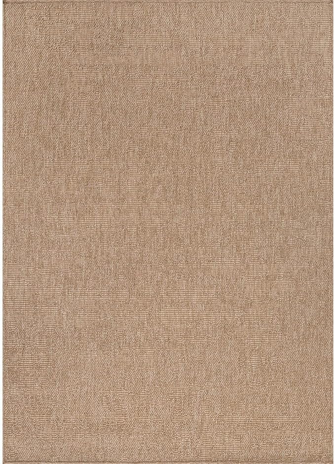 CAMILSON Easy Jute Rug 4x6, Indoor Outdoor Natural Color Fiber Area Rugs - Image 2