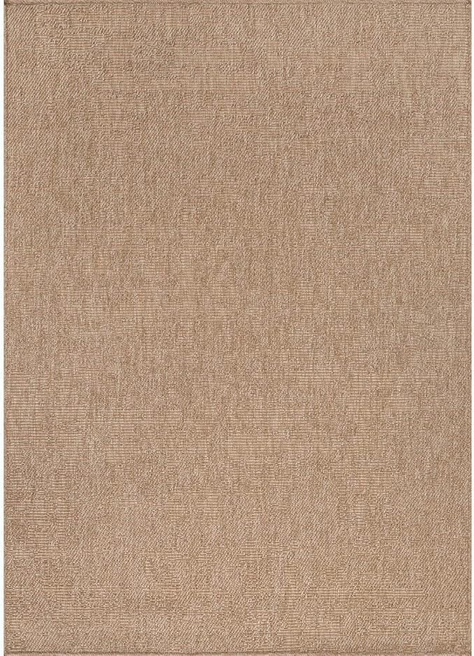 CAMILSON Easy Jute Rug 8x10, Indoor Outdoor Natural Color Fiber Area Rugs - Image 2