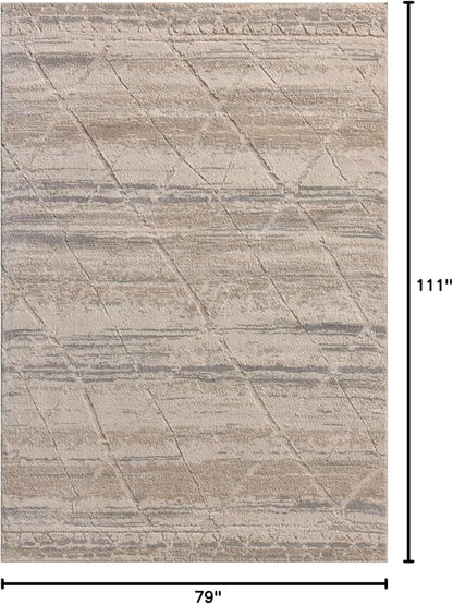 Loloi Amber Lewis Monty Collection MOT-02 Ivory/Natural 6'-7" x 9'-3", .50" - Image 2