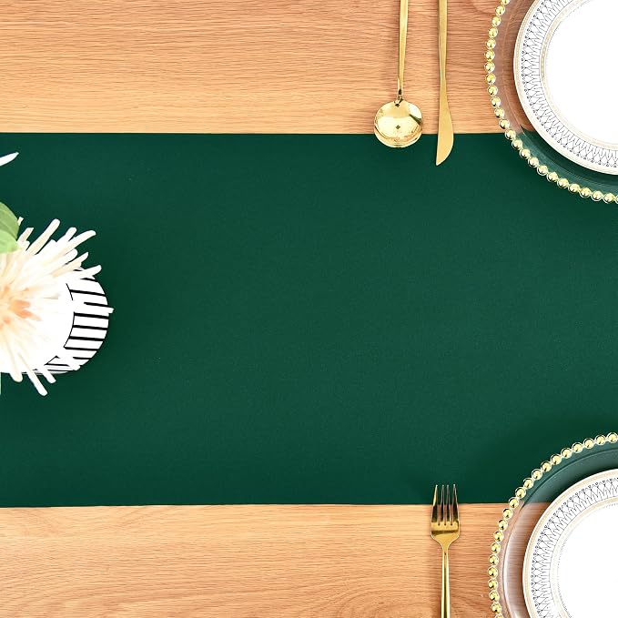 Farmhouse Green Table Runner Dining Table Runners 48 Inches Long Coffee Table - Image 8