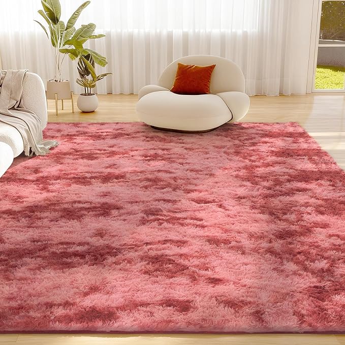 Litanika 8x10 Fluffy Shag Faux Fur Area Rug by Litanika