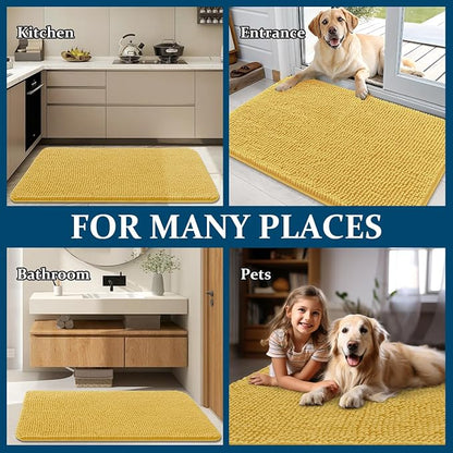 OLANLY Dog Door Mat for Muddy Paws 35x24, Absorbs Moisture and Dirt, Absorbent - Image 8