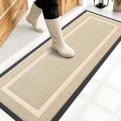 OLANLY Front Door Mat Indoor Outdoor Entrance, Waterproof All-Season, by OLANLY