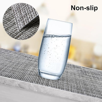 Aofmee Placemats, Placemats Set of 6, Heat Resistant Place Mats, Washable PVC - Image 4