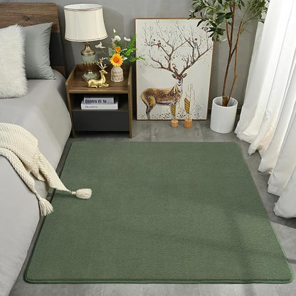 Amearea 5x5 Square Area Rugs for Bedroom Living Room, Sage Green Thickened - Image 8