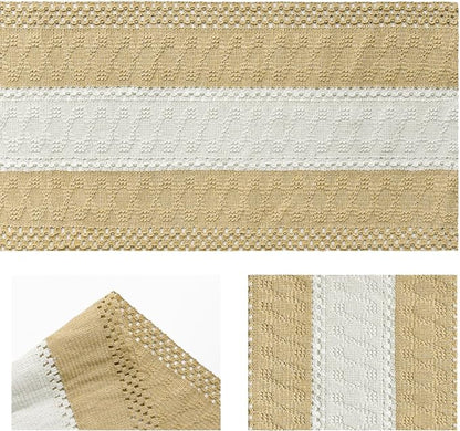 Artoid Mode Burlap Brown Farmhouse Woven Table Runner 12x120 Inch | Seasonal - Image 7