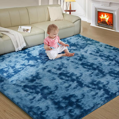 Ultra Soft Rug for Living Room, 6X9 Fluffy Shag Area Rug for Bedroom, Modern - Image 9
