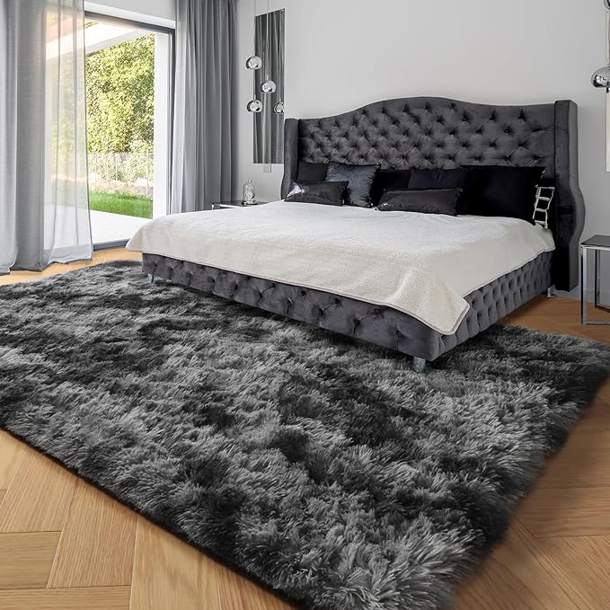 PAGISOFE Dark Grey Large Area Rugs - Image 4