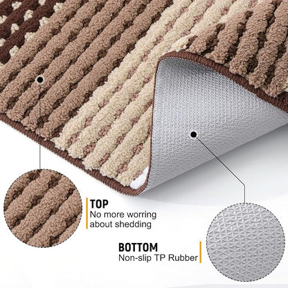 Kitinjoy Indoor Outdoor Door Mat, 32x20 Non-Slip Absorbent Dirt Trapper - Image 3