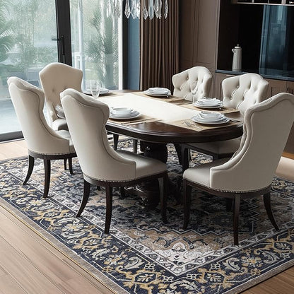 Lessymo Area Rugs 5x8, Machine Washable Area Rug, Super Soft Faux-Wool Area Rugs - Image 3